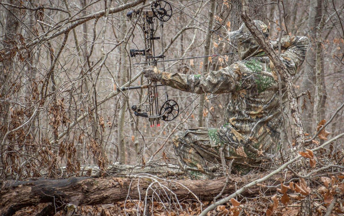 Consider shooting a shorter axle-to-axle bow to take advantage of turkey hunter-style setups on the ground. It can be killer on whitetails. (Bill Konway Image)