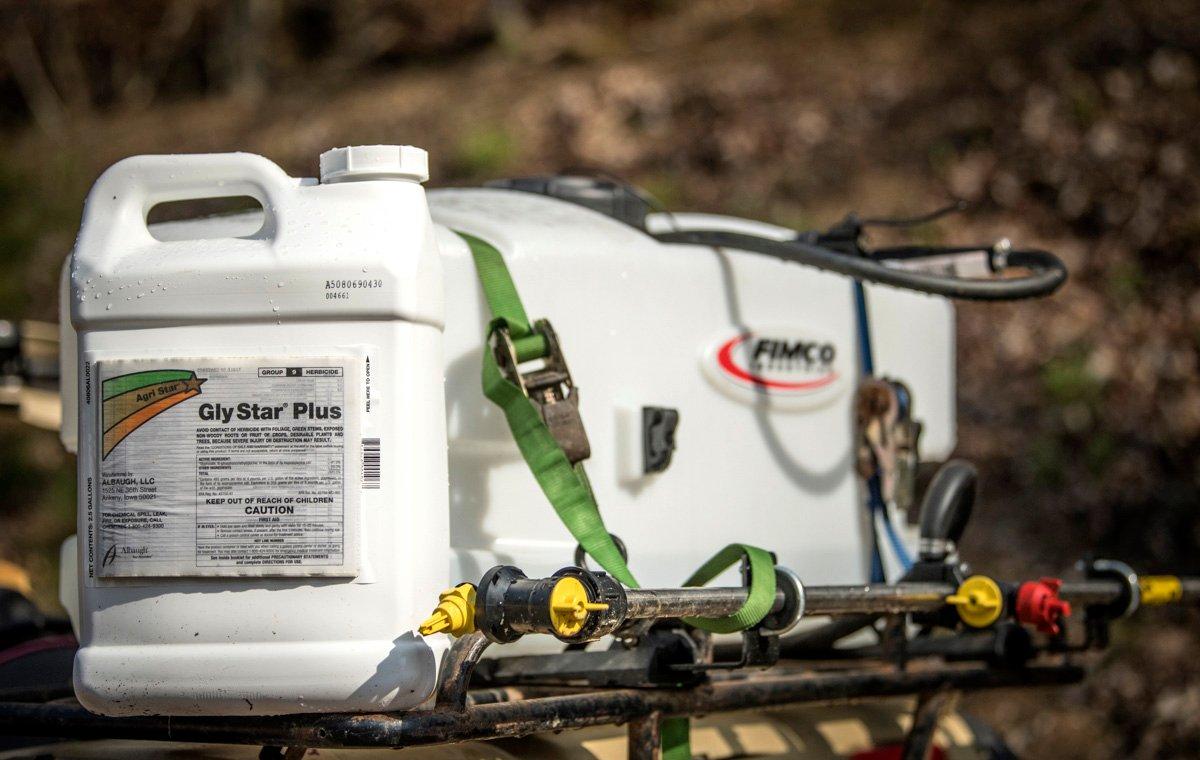 Become very knowledgable about herbicides before spraying food plots. This isn't a job you half-do. (Bill Konway photo)
