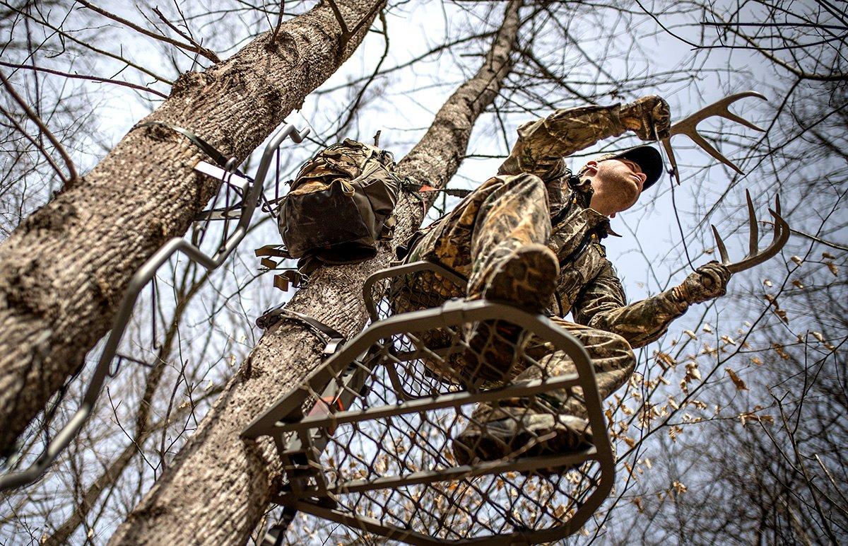 Bucks travel miles per day during the rut. Stay in your stand for the long haul. (Bill Konway Image)