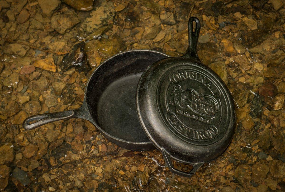 The deep chicken fryer can be used as a backup skillet, or filled with oil for deep frying. Photo B. Konway