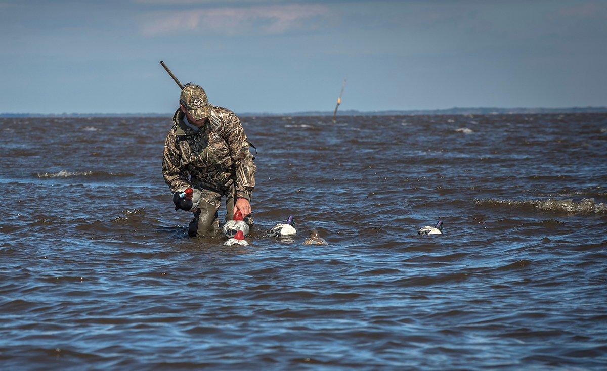 Many spread configurations entice diving ducks, but keep conditions in mind when placing your blocks. Photo © Bill Konway