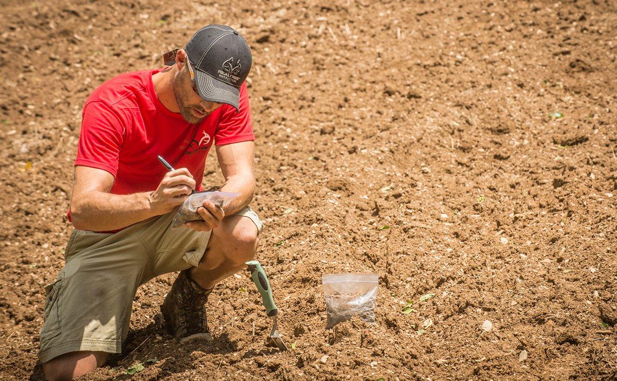 Take soil samples prior to planting and reduce the likelihood of a failed plot. (Bill Konway photo)