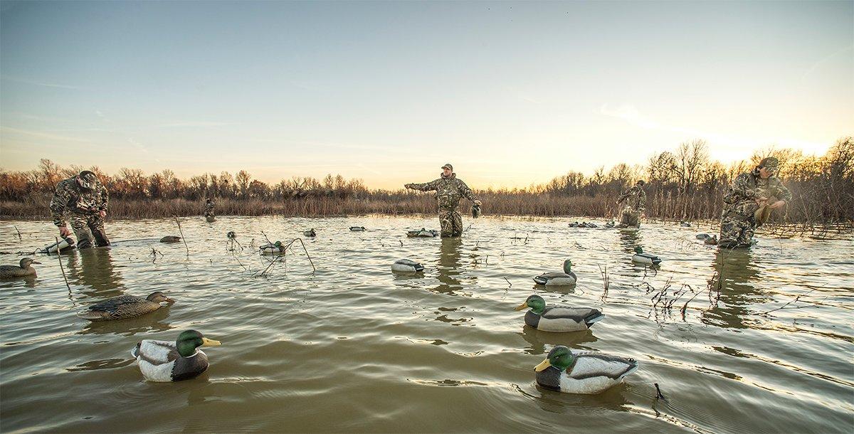 Waterfowl hunting spawns some tricky situations, but the pros often find solutions. Photo © Bill Konway