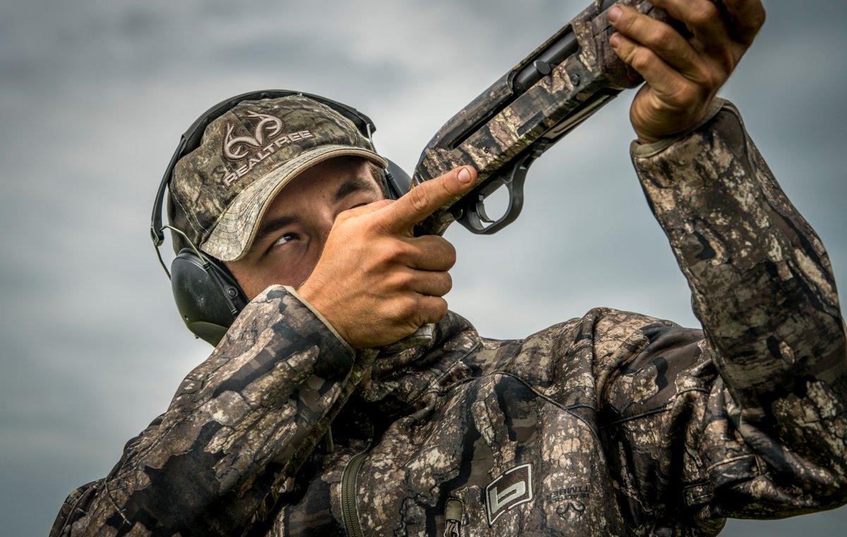 Those earmuffs are pretty cool, because they help protect your hearing against harmful shotgun blasts. Photo © Bill Konway