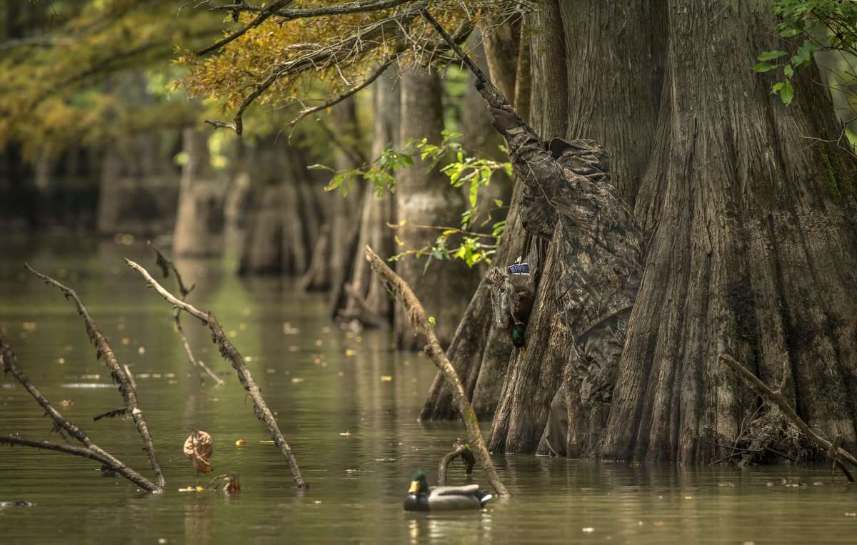 Hunters had no problems finding water during early seasons in the northern Mississippi Flyway. Conditions are wet. Photo © Bill Konway