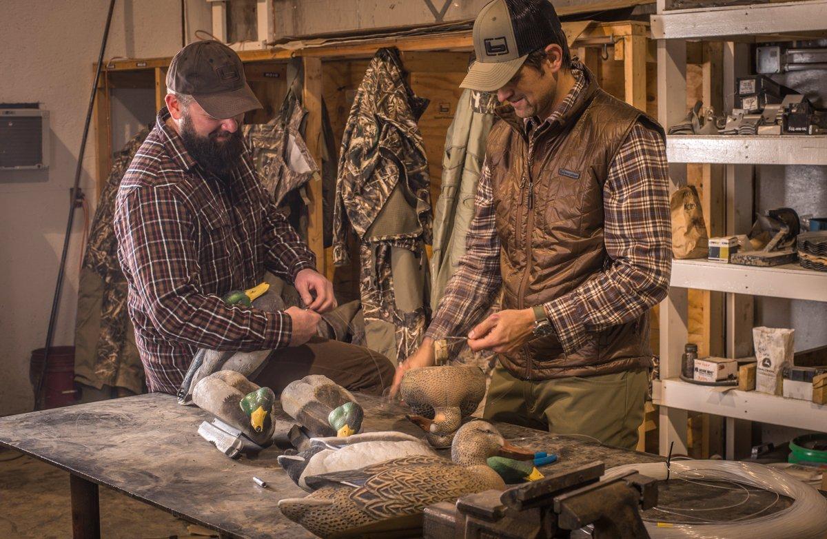 Rigging decoys is just one of the tasks you should tackle during the off-season. Shoot, train, plan, scout and ready your gear. Fall isn't far off. Photo © Bill Konway