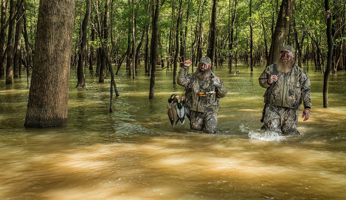 Tiny decoy spreads don't necessarily limit you. Make them as realistic as possible to lure in ducks and geese. Photo © Bill Konway