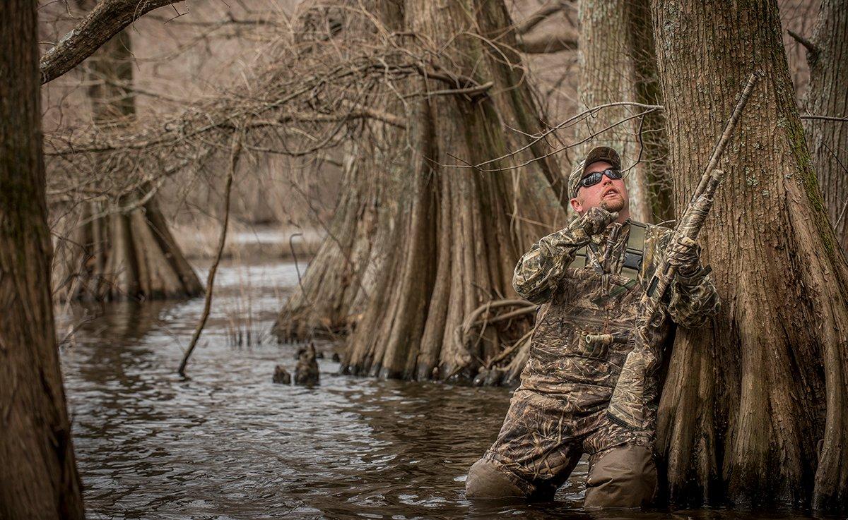 If you want to sample the famous flooded timber hunting in the Stuttgart area, travel light, and work on your calling. Photo © Bill Konway