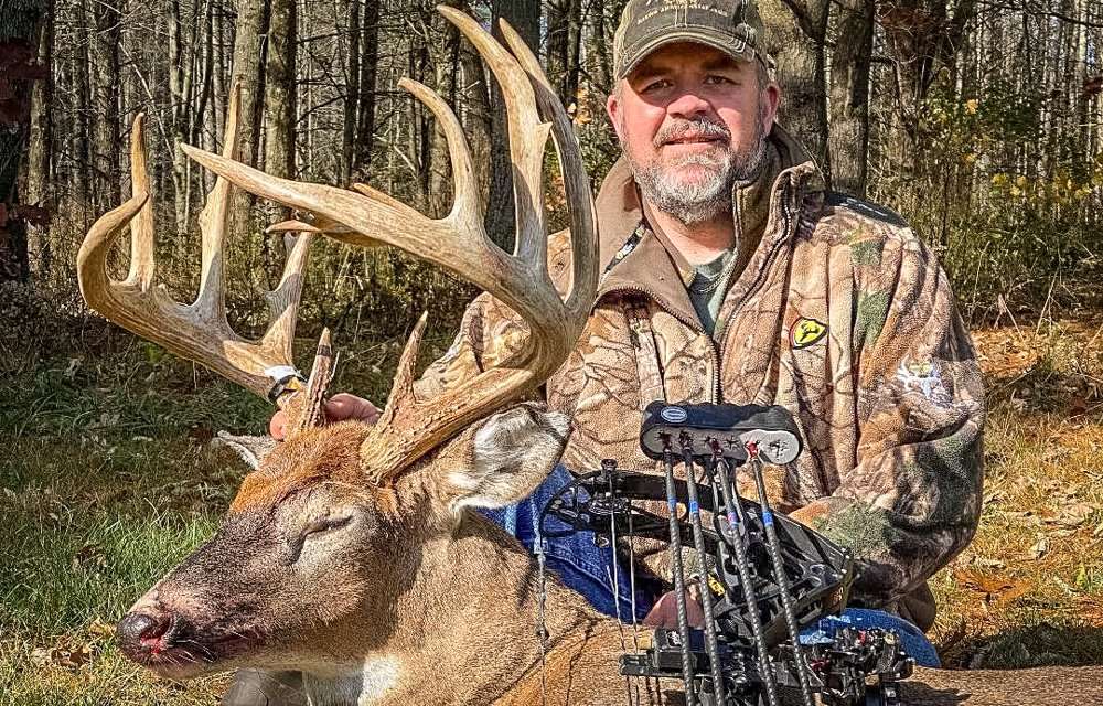 A major cold front and a hot doe provided the right conditions for Jason Clark to finally kill this tremendous deer. (Photo courtesy of Jason Clark) A major cold front and a hot doe provided the right conditions for Jason Clark to finally kill this tremendous deer. (Photo courtesy of Jason Clark)