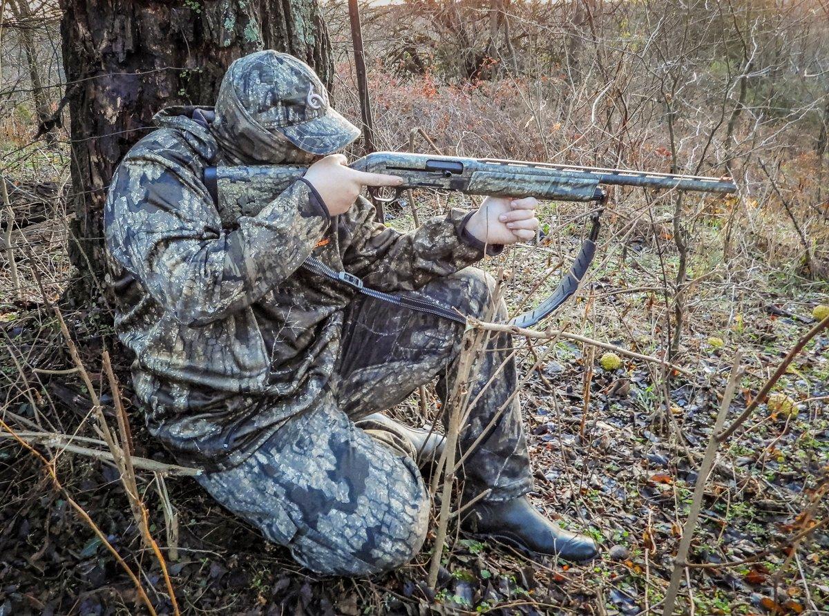 Things can happen fast on a predator hunt. I rarely head afield without taking a shotgun along. © Michael Pendley photo