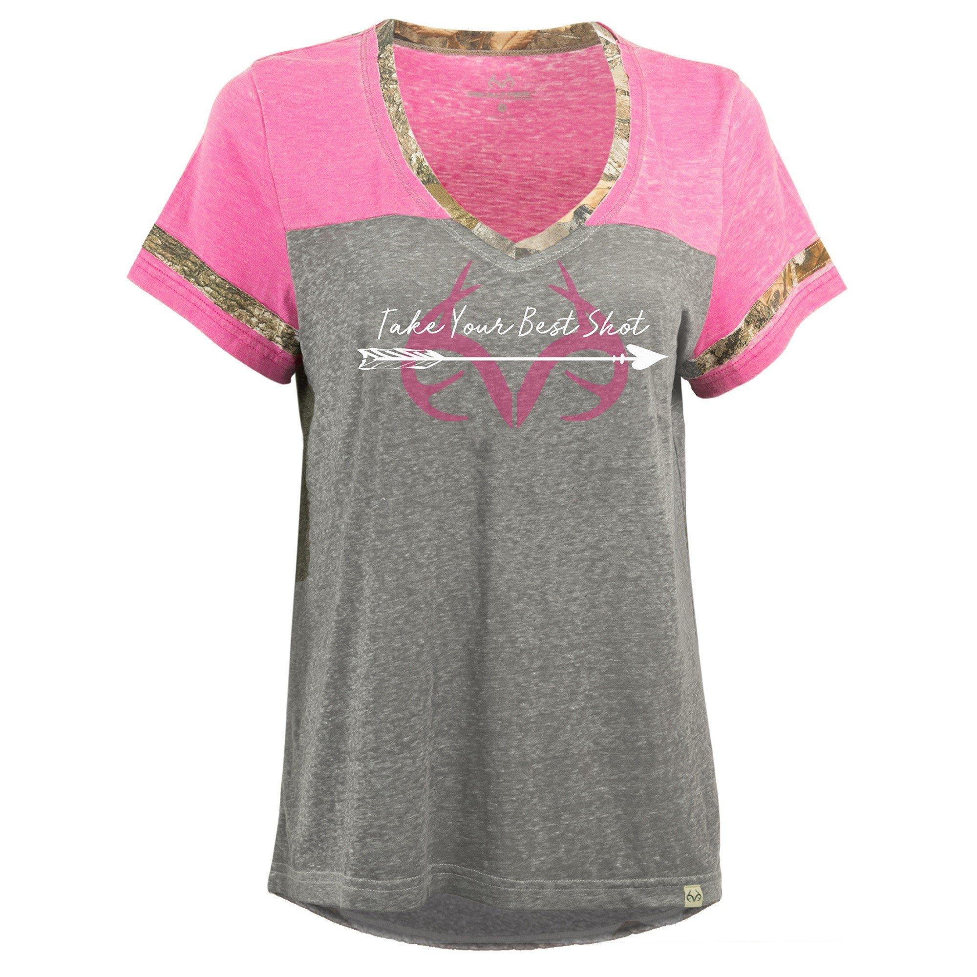 Women's Realtree Clover Short Sleeve Burnout Graphic Tee