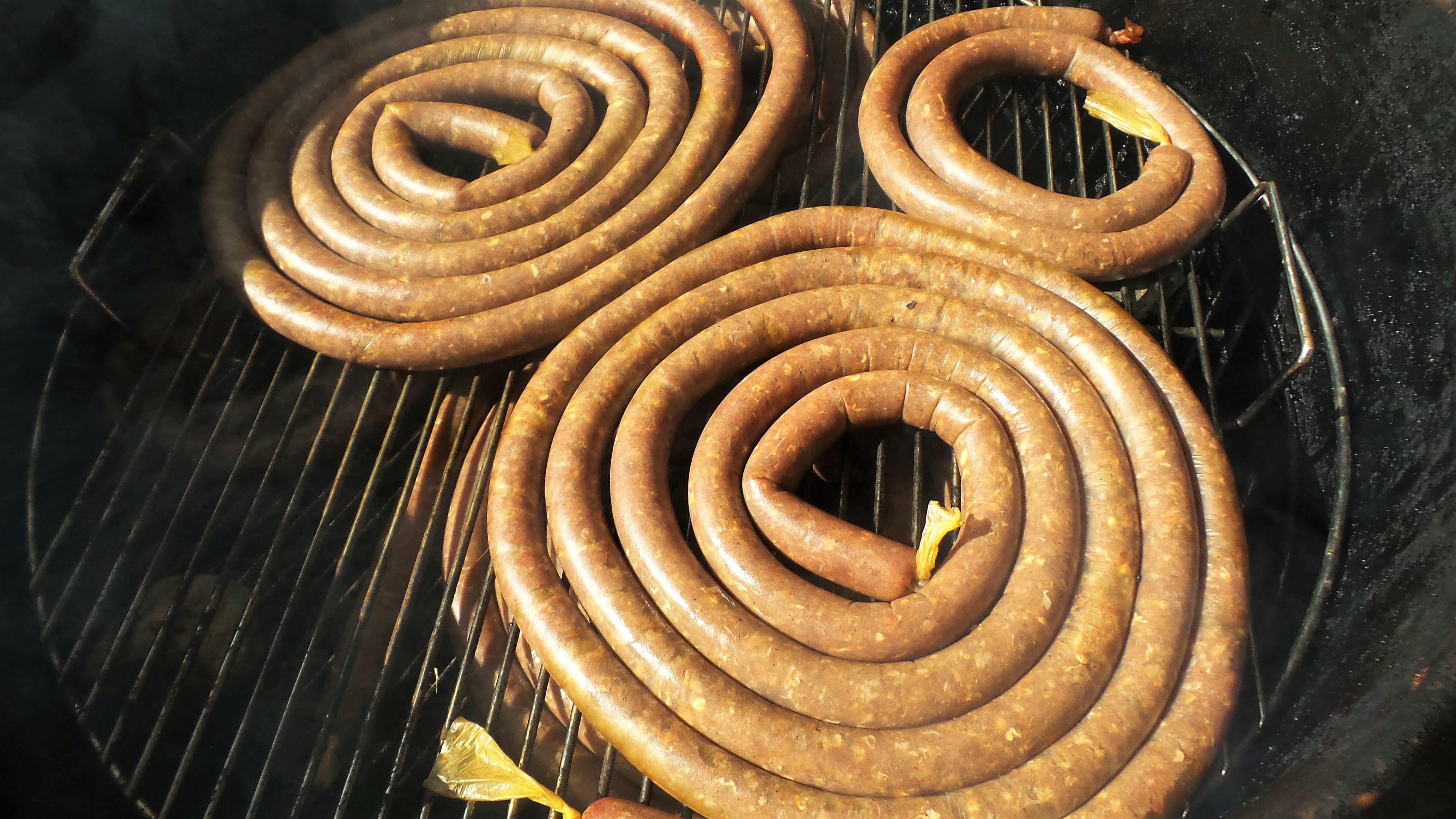 Cook the links in a smoker or the oven.