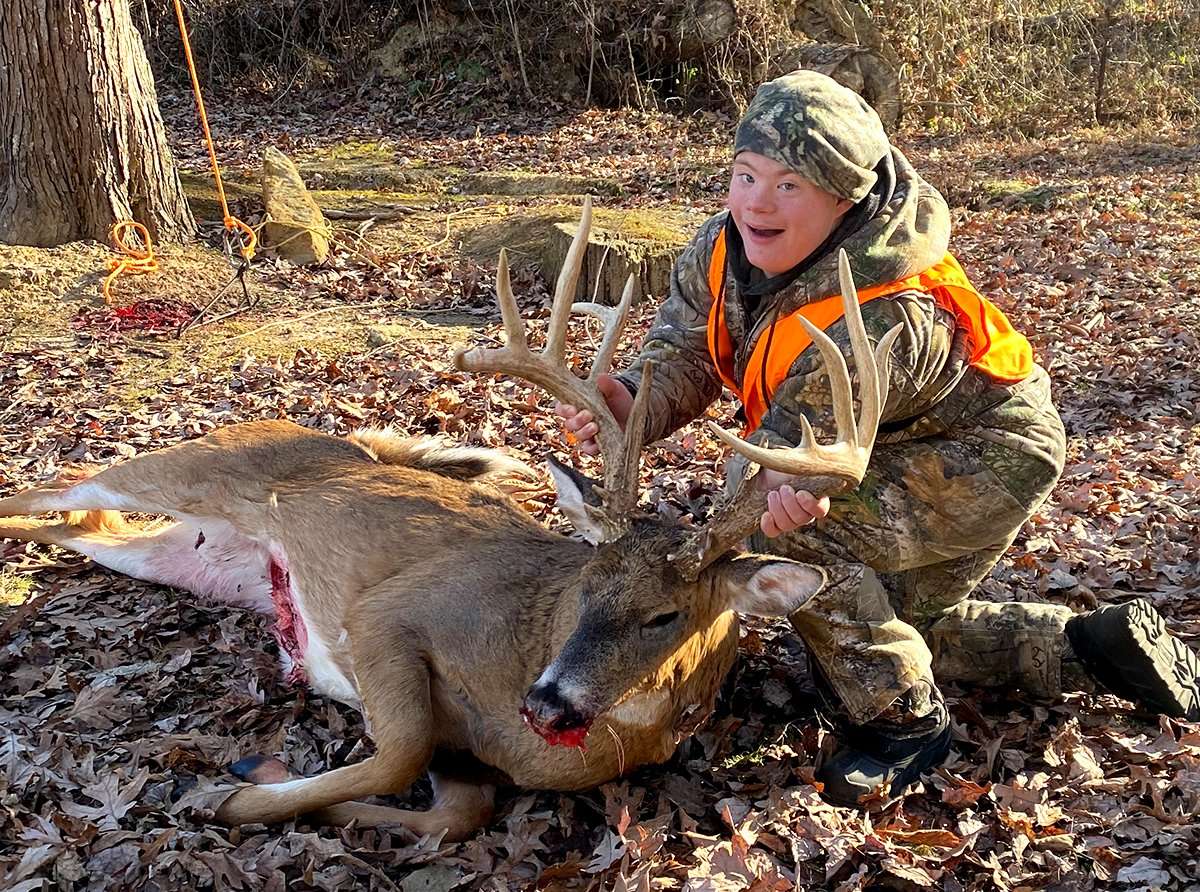 On his own accord, Ashton Copas decided to pass on a 135- to 140-inch 8-pointer during the Ohio youth season. He had his heart set on this buck, which he's called the Ten Buck for the last two years. Image courtesy of Tim Copas