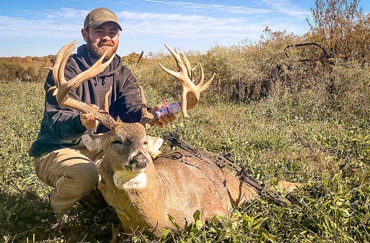 This buck, taken by Corey Richmond, was seen at least five miles away from the point of harvest. Image courtesy of Corey Richmond