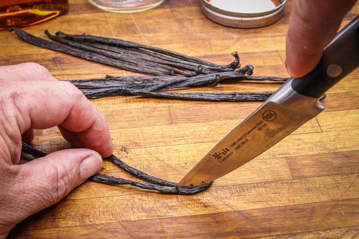 Split the beans lengthwise before soaking.