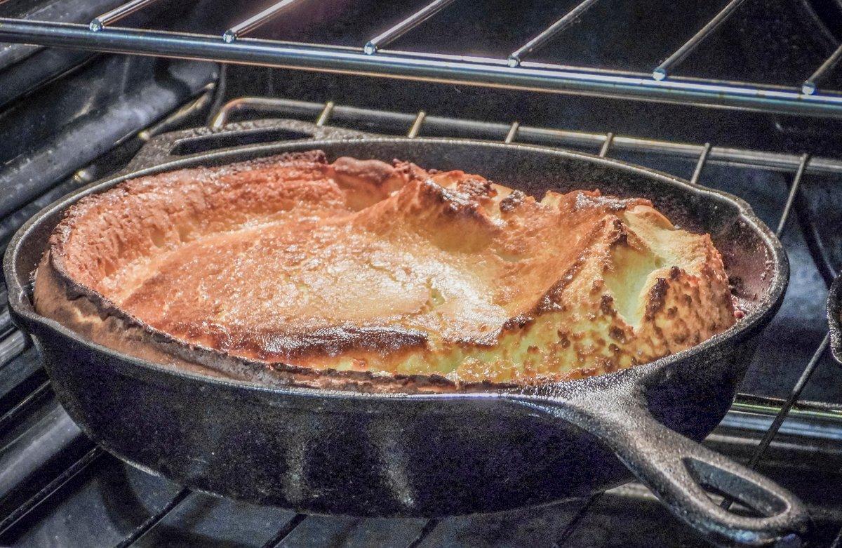 A well-seasoned cast iron pan can be nearly as nonstick as modern Teflon coated pans.