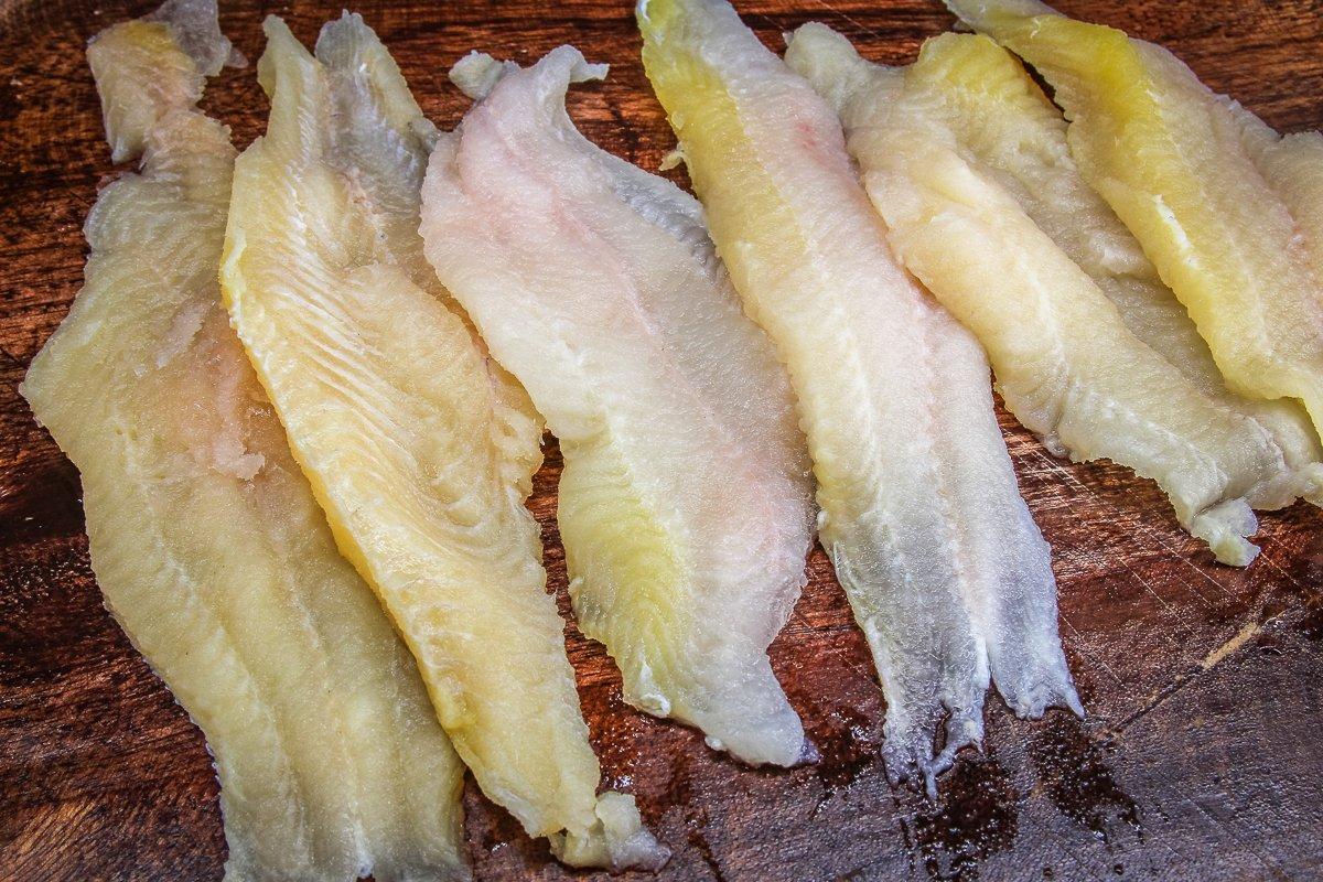 Catfish fillets are perfect for the chowder because they hold up well when cooked.