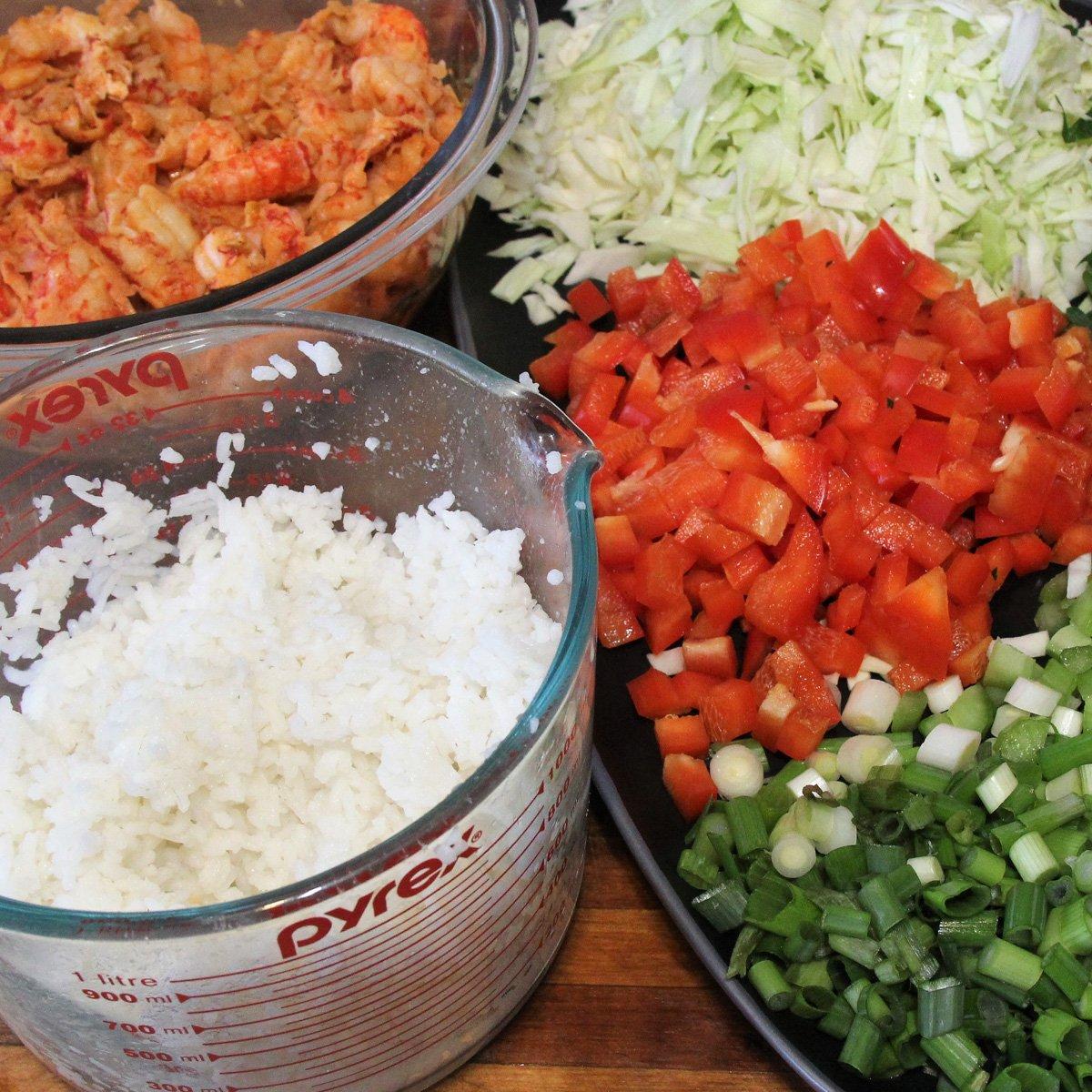 Prep all ingredients before you start cooking.