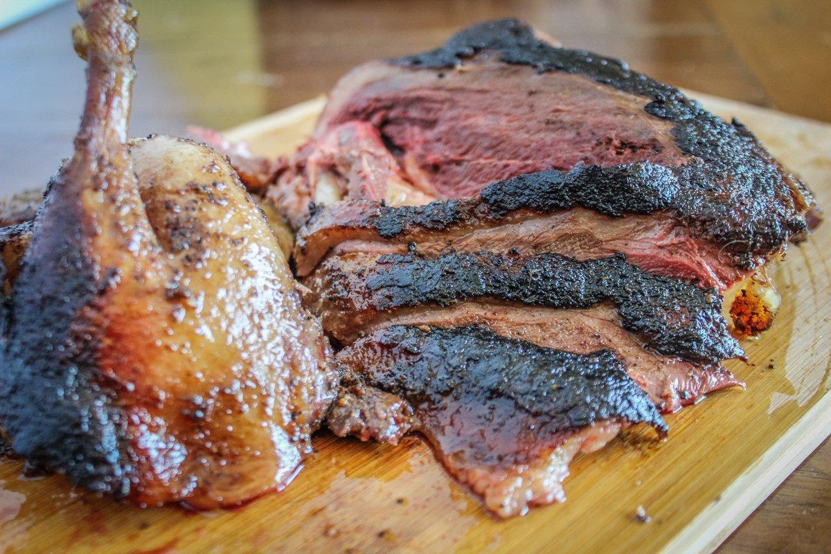 Sous vide cooking allows you to cook the meat to the exact temperature you like all the way through the meat.