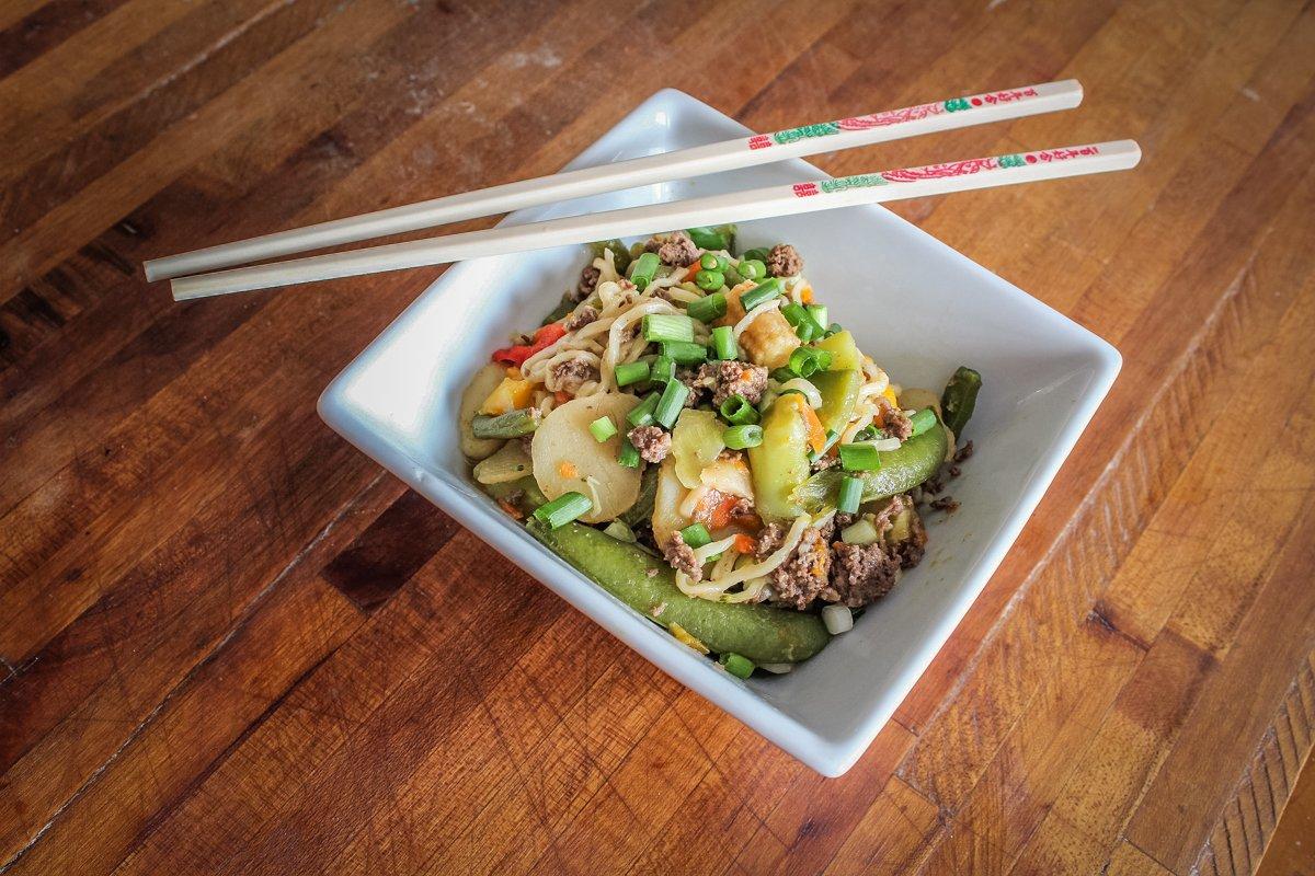 Elk Burger Ramen Recipe