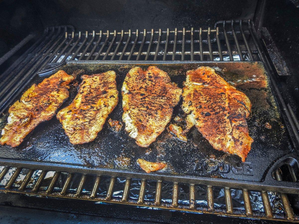 A cast iron griddle is perfect for this recipe.