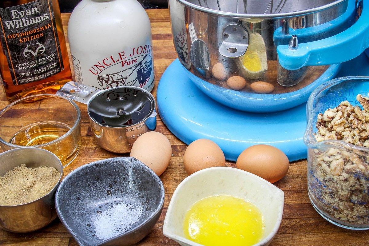 Mix the filling ingredients by hand or in a stand mixer.