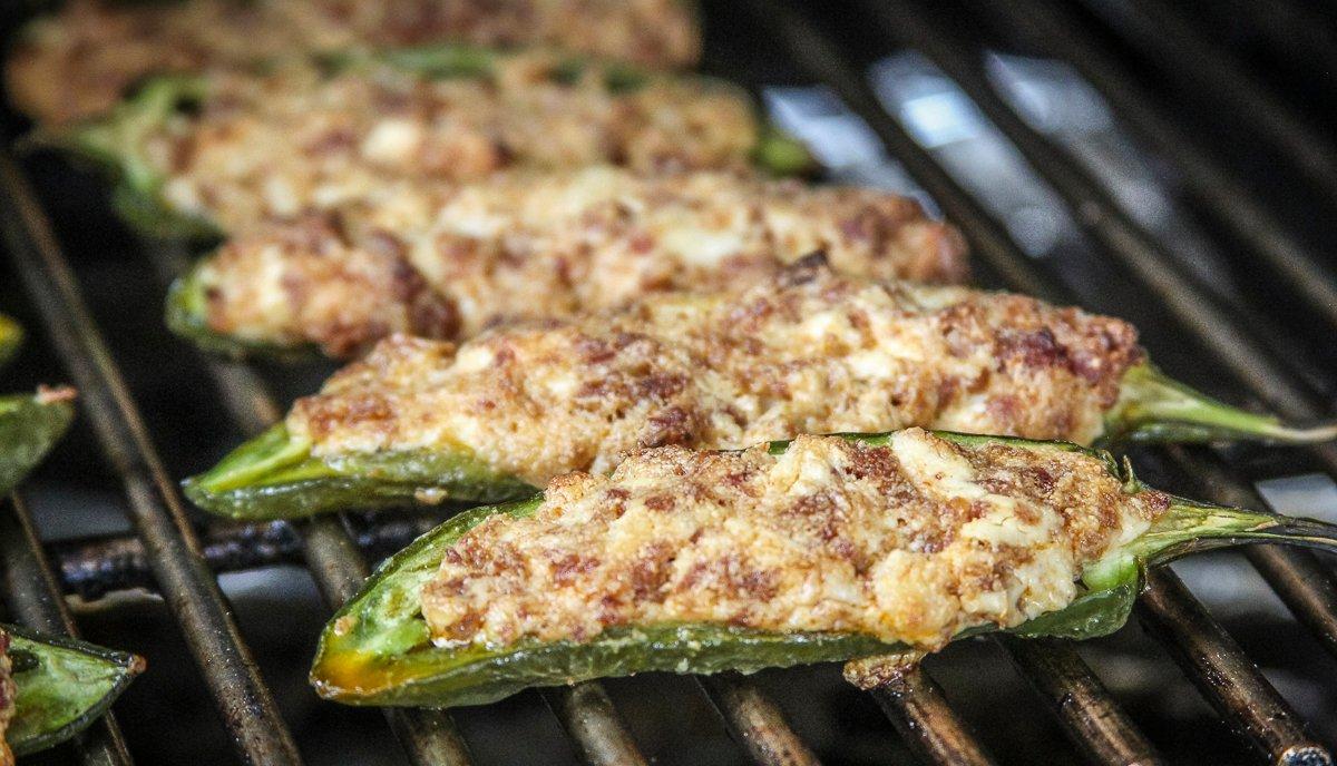 Chorizo and Cheese Stuffed Jalapeno Peppers