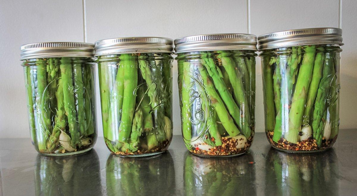 Screw the lids on and allow the jars to cool before refrigerating.