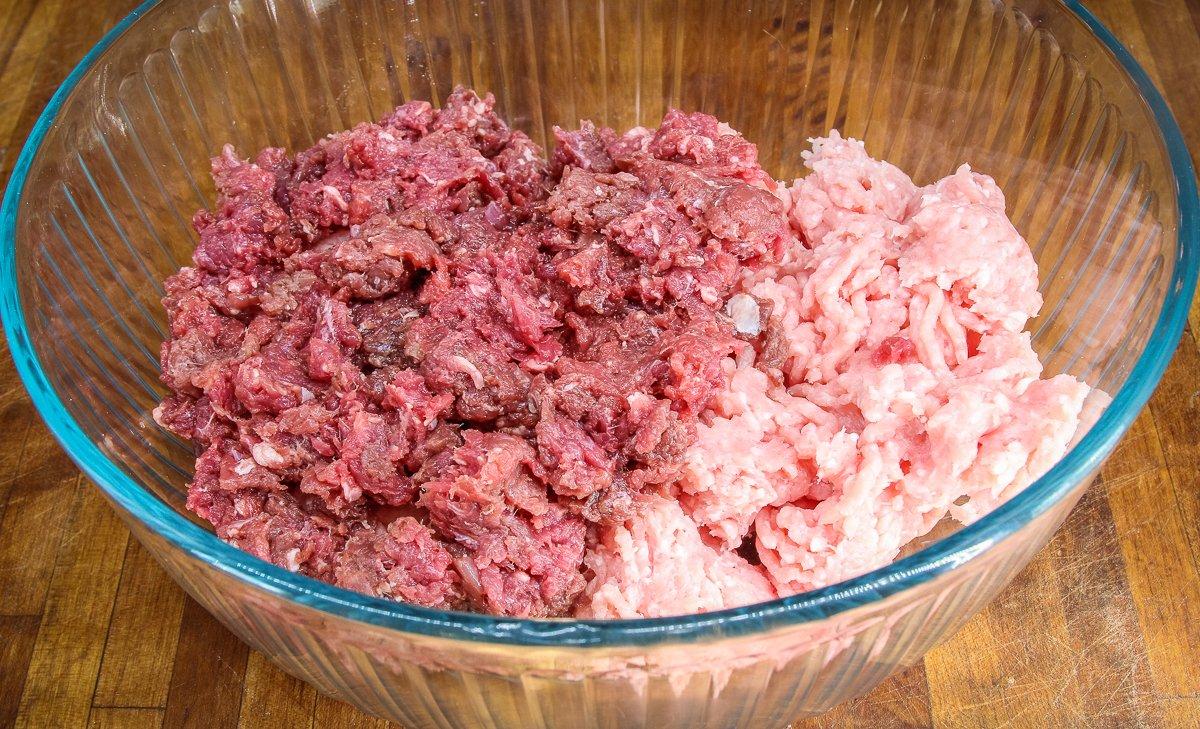 Blend ground venison with a little pork to improve the meatloaf's texture.