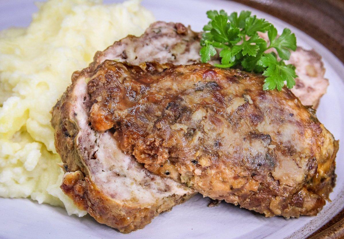 Meatloaf and mashed potatoes are a natural pairing, but save the leftovers for sandwiches.