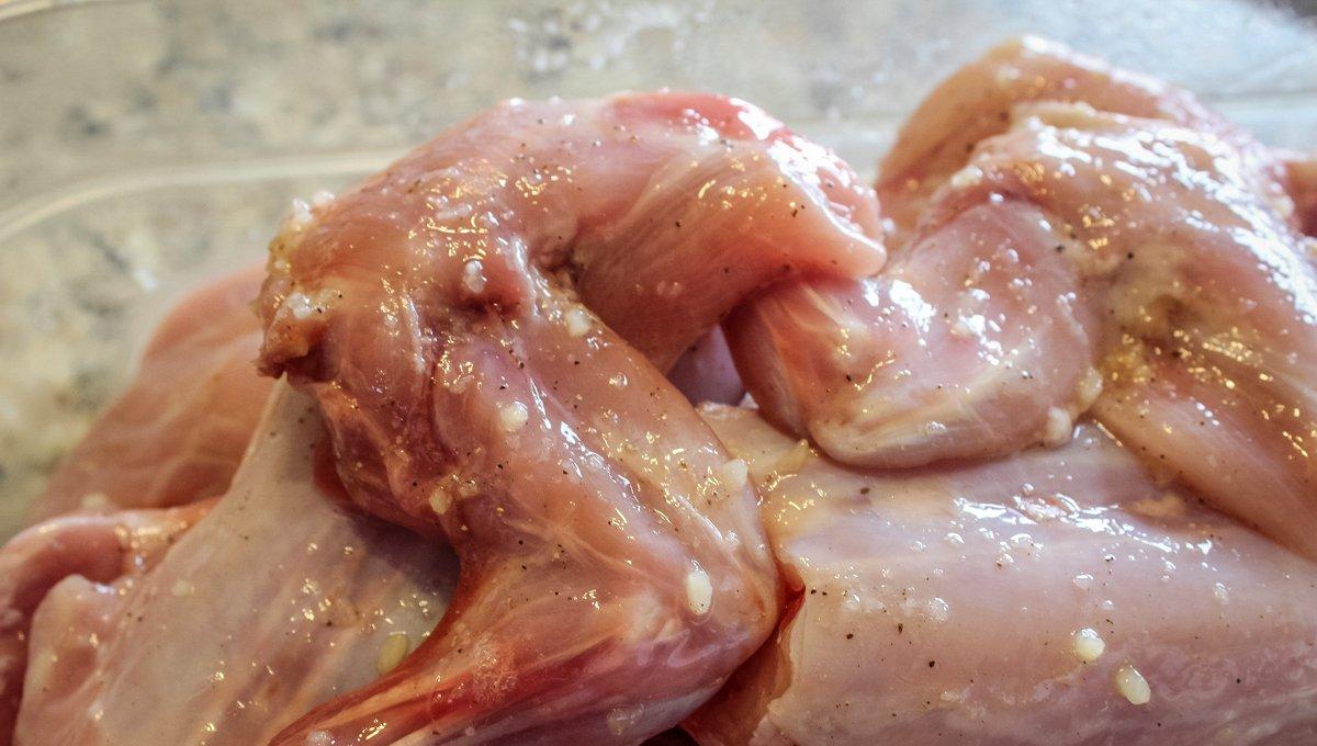 Coat the rabbit with the garlic rub then refrigerate up to overnight.