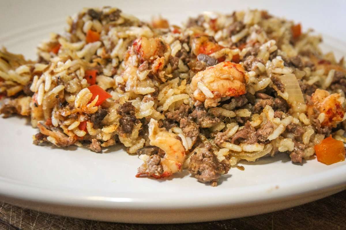 Crawfish and Venison Rice Dressing - Realtree Camo