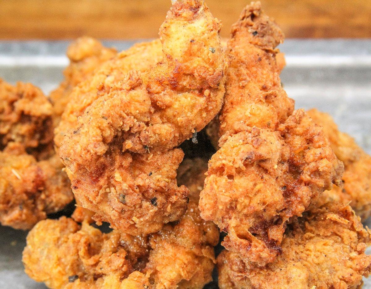 A double-dipped coating and deep-frying give squirrel an extra-crunchy bite.