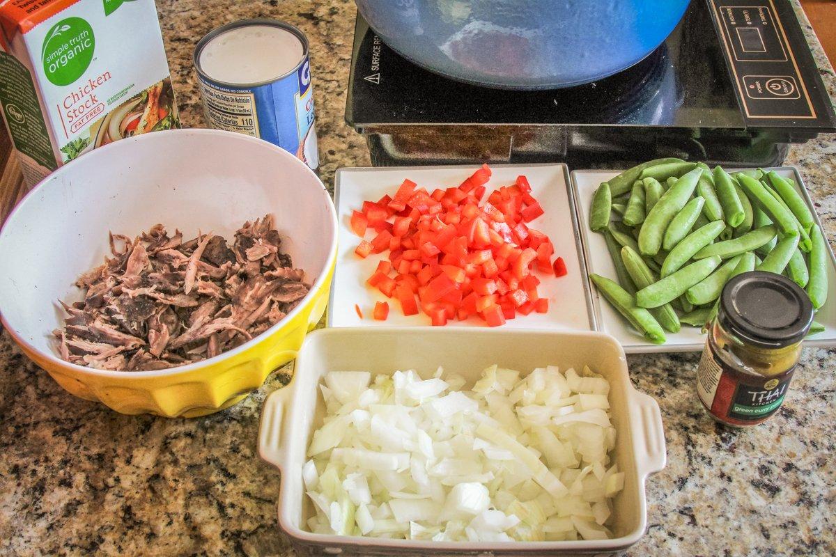 Squirrel meat and vegetables form the base for this flavorful curry.