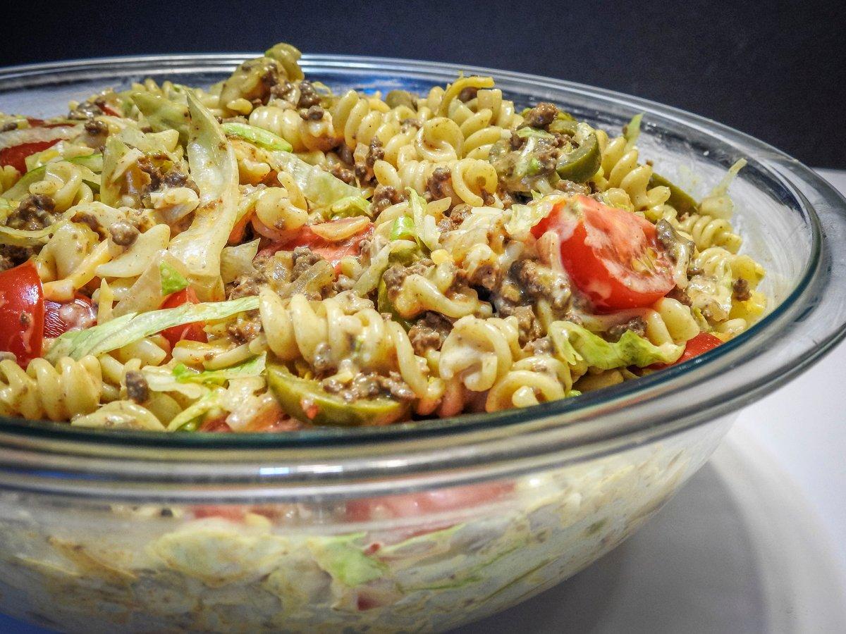 Is it a taco salad or a pasta salad? Either way, it's good food.