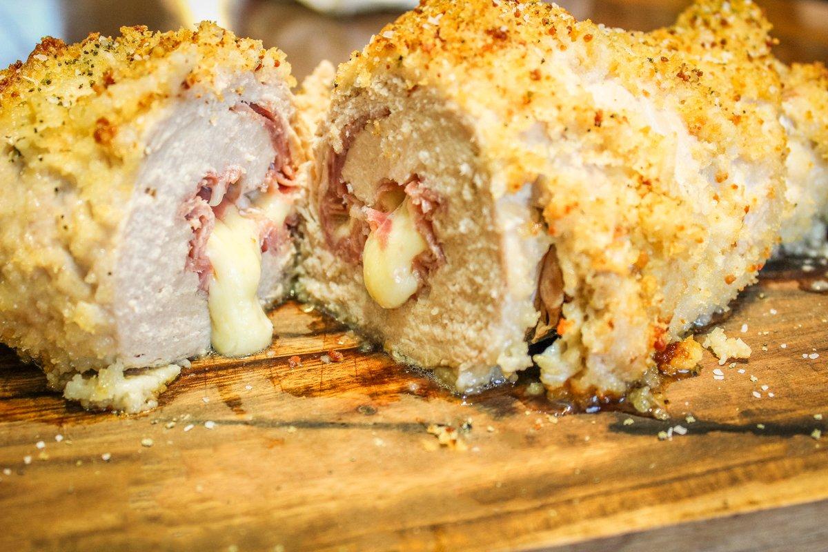 Bake the Cordon Bleu until the turkey is cooked through and the crust is golden brown.
