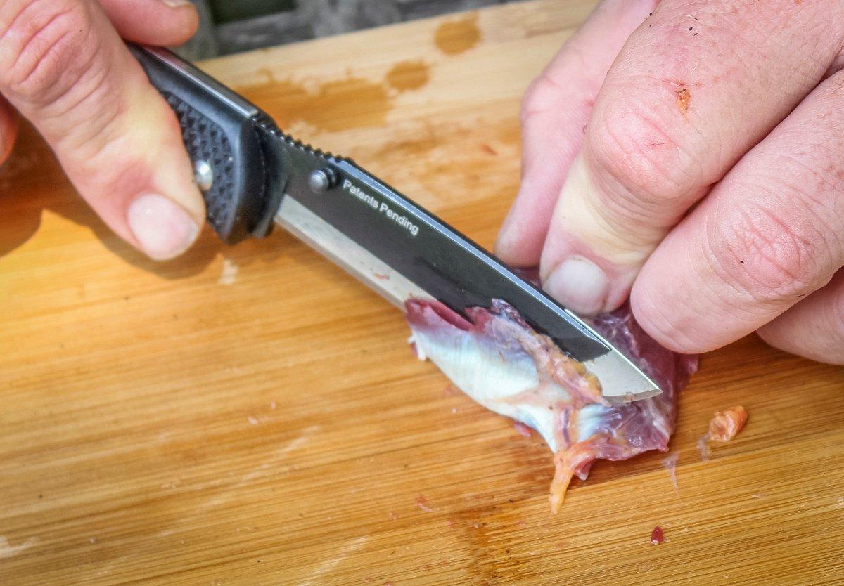 Trim away the silver skin.