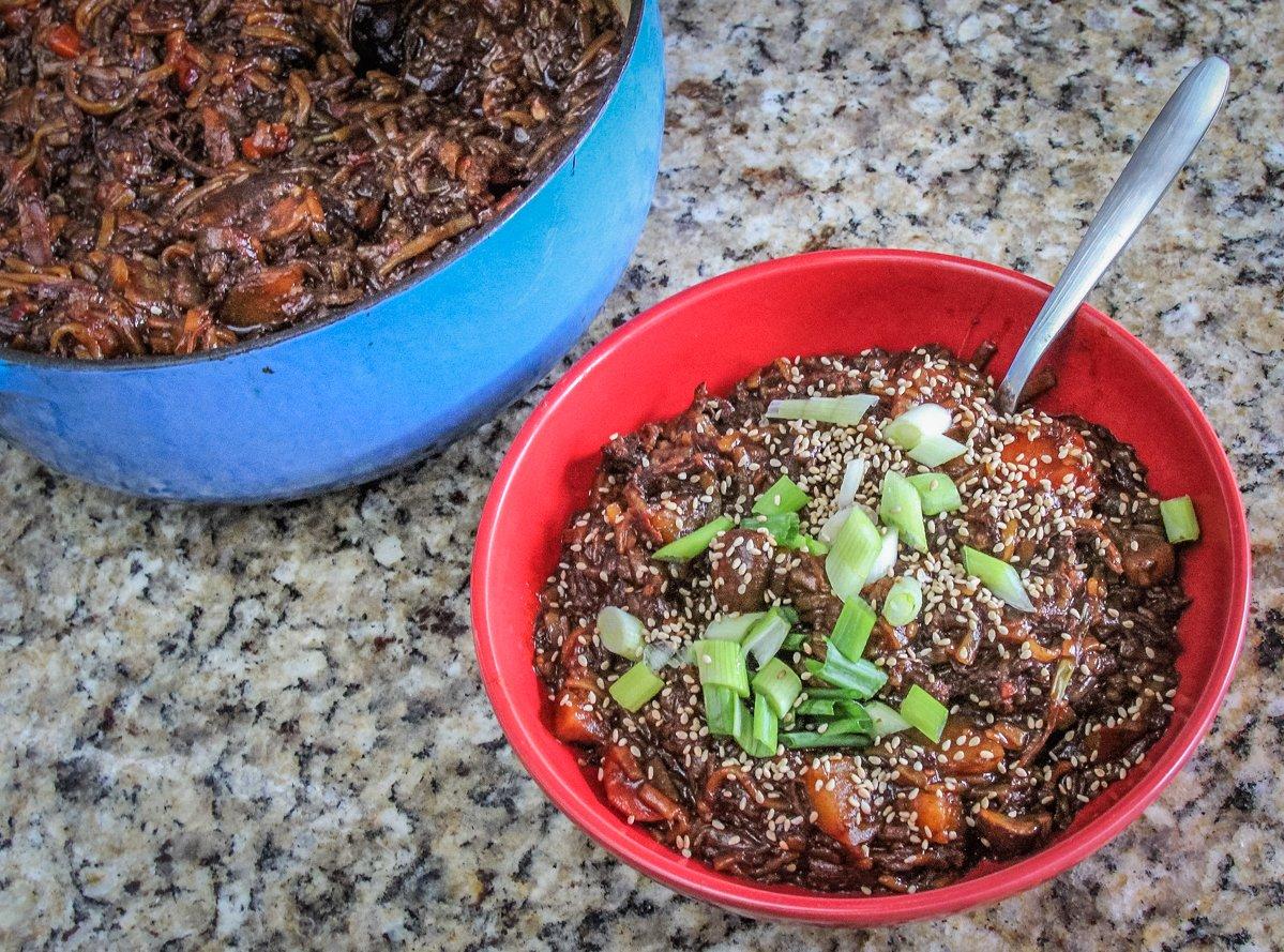 Jjimdak is a hearty and flavorful stew, perfect for a cool Fall day.