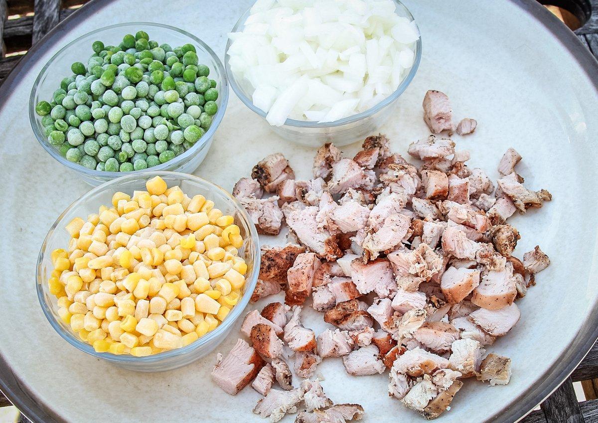 Stir frying goes quickly so have all ingredients ready to add to the wok.