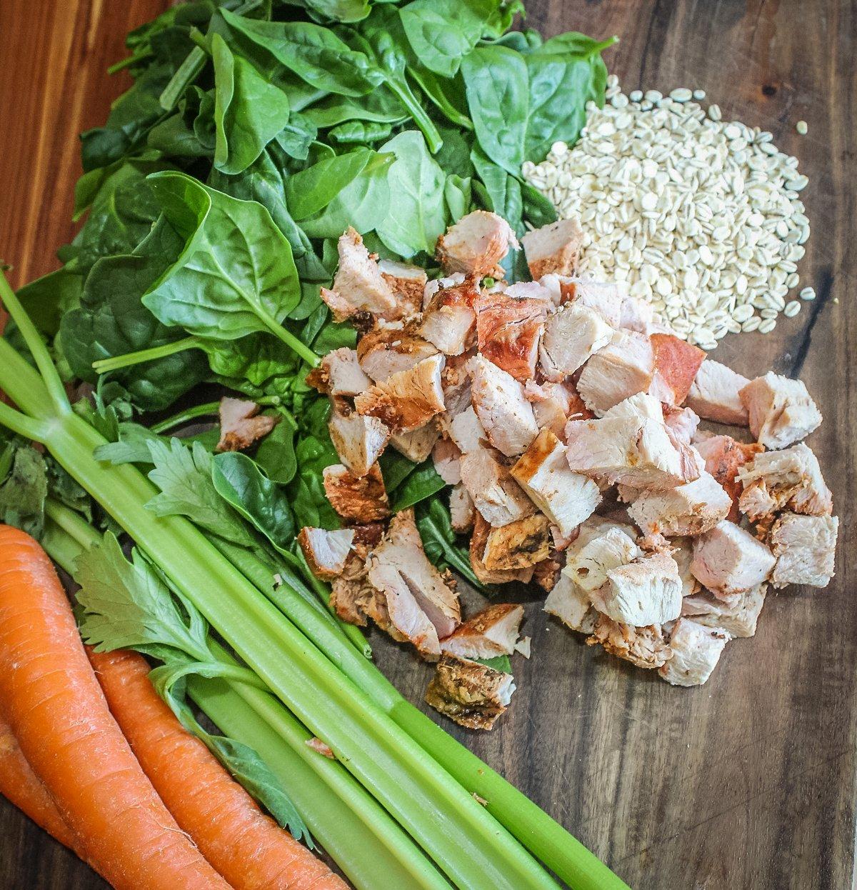 Fresh ingredients make this a great soup any time of year.