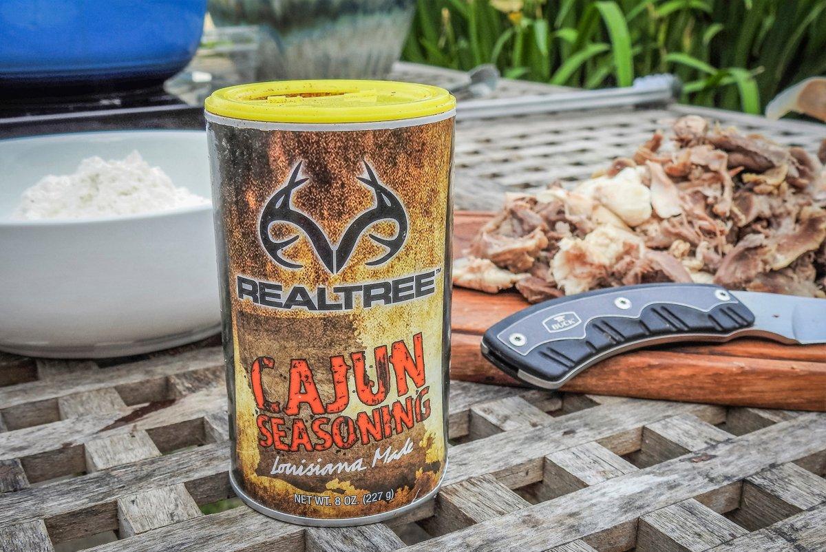 Cajun seasoning gives the fried turtle a spicy kick.