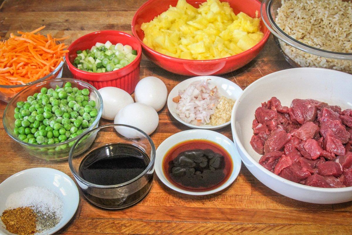 Prep all ingredients before starting to cook.