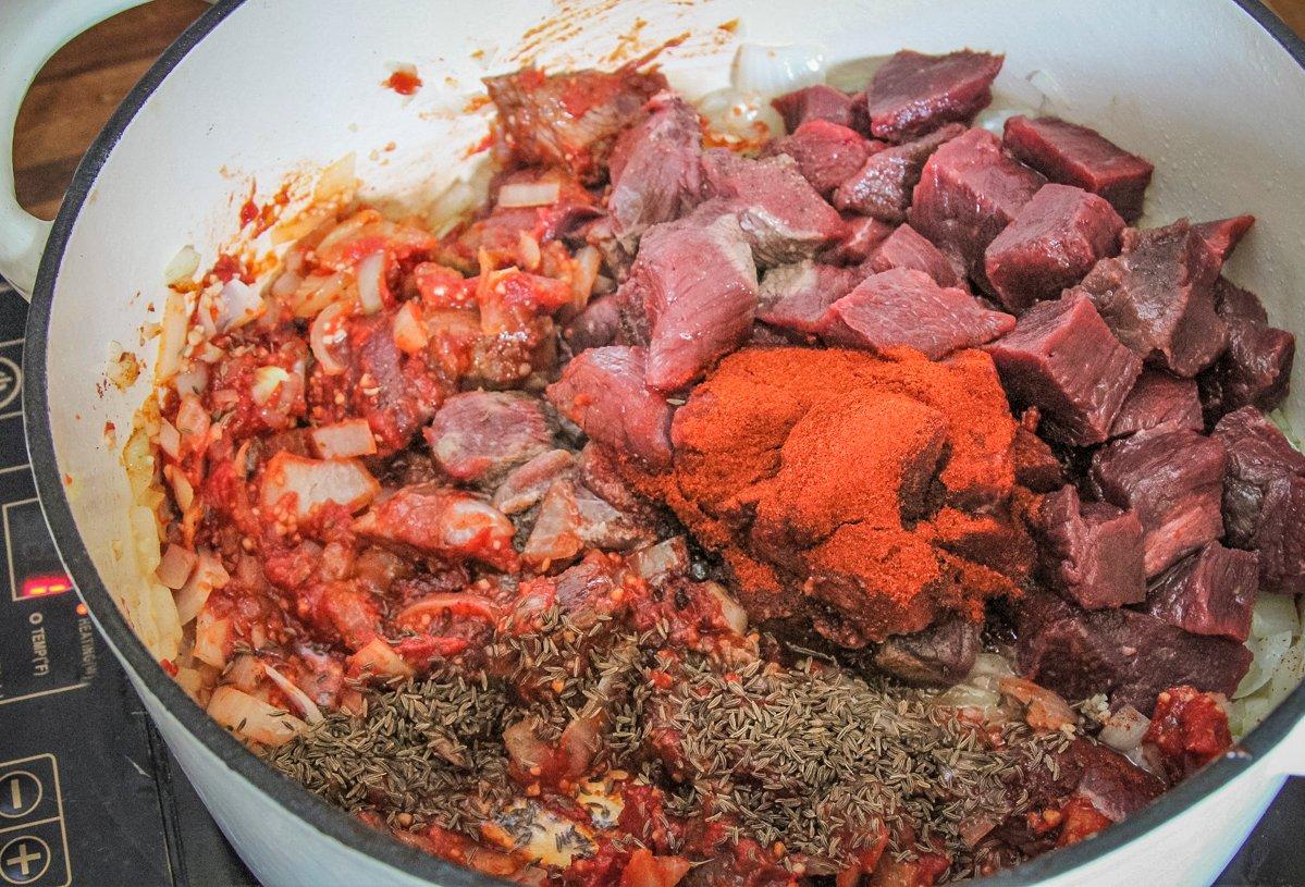 Use good Hungarian style paprika in the dish for traditional flavor.