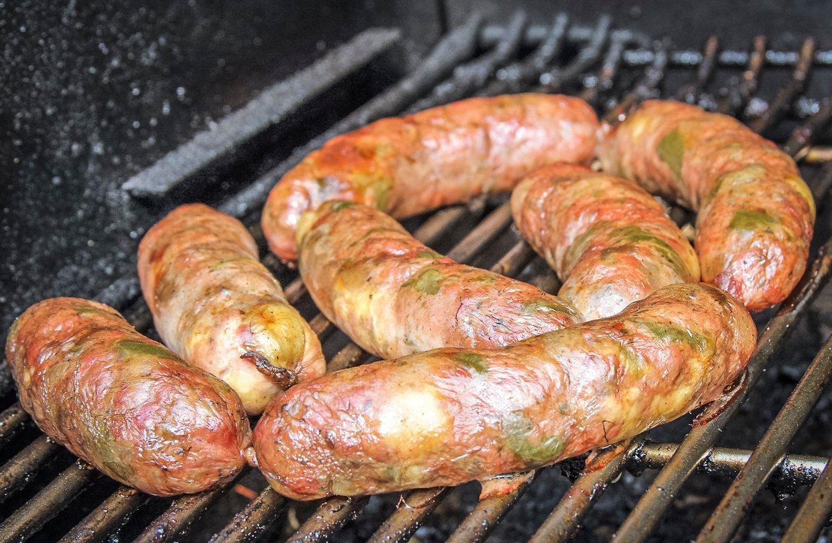 Grill the brats at lower temps to prevent all of the fat from rendering out and leaving the brat dry.