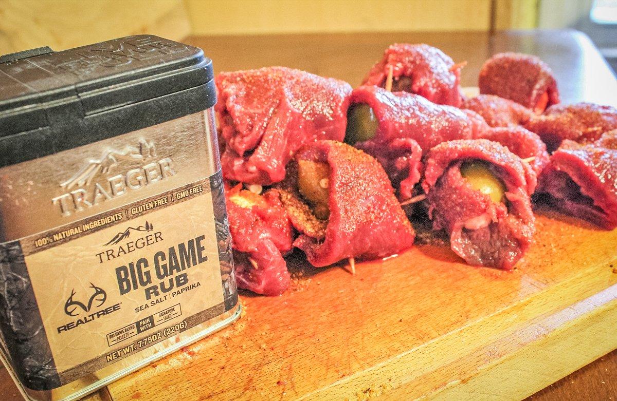 Season the poppers with Traeger Big Game Rub.