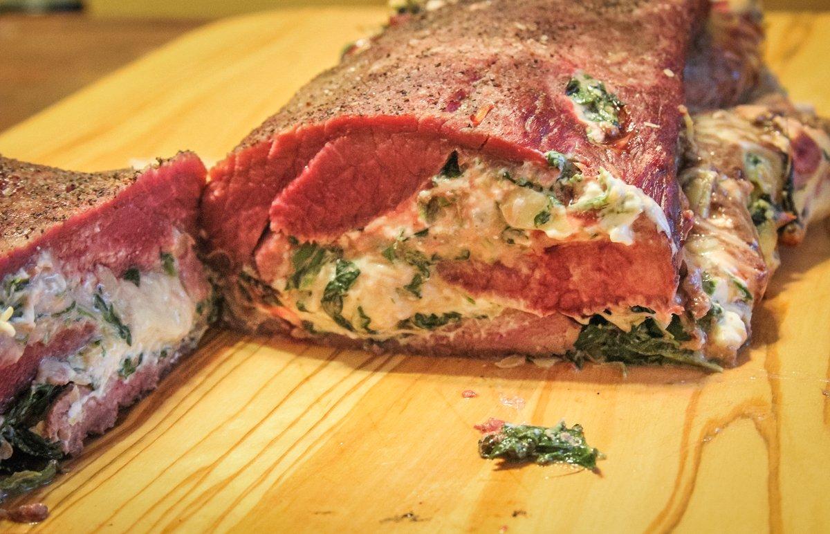 Spinach and Artichoke Dip Stuffed Venison Backstrap Recipe