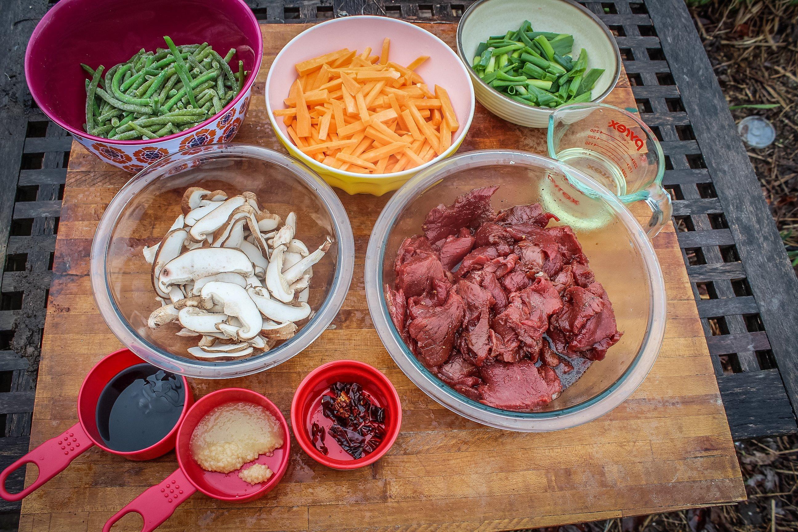 Prep everything in advance to speed the cooking process.