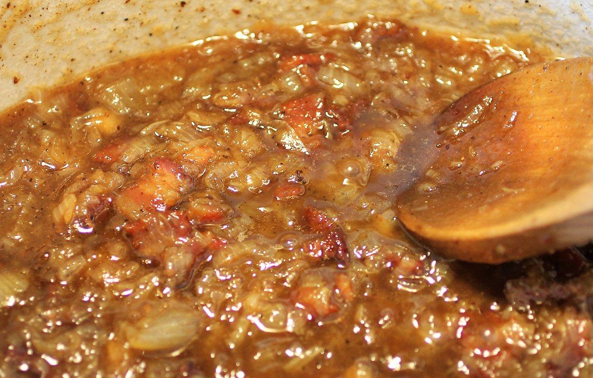 Cut the backstrap into 1- or 2-inch cubes.