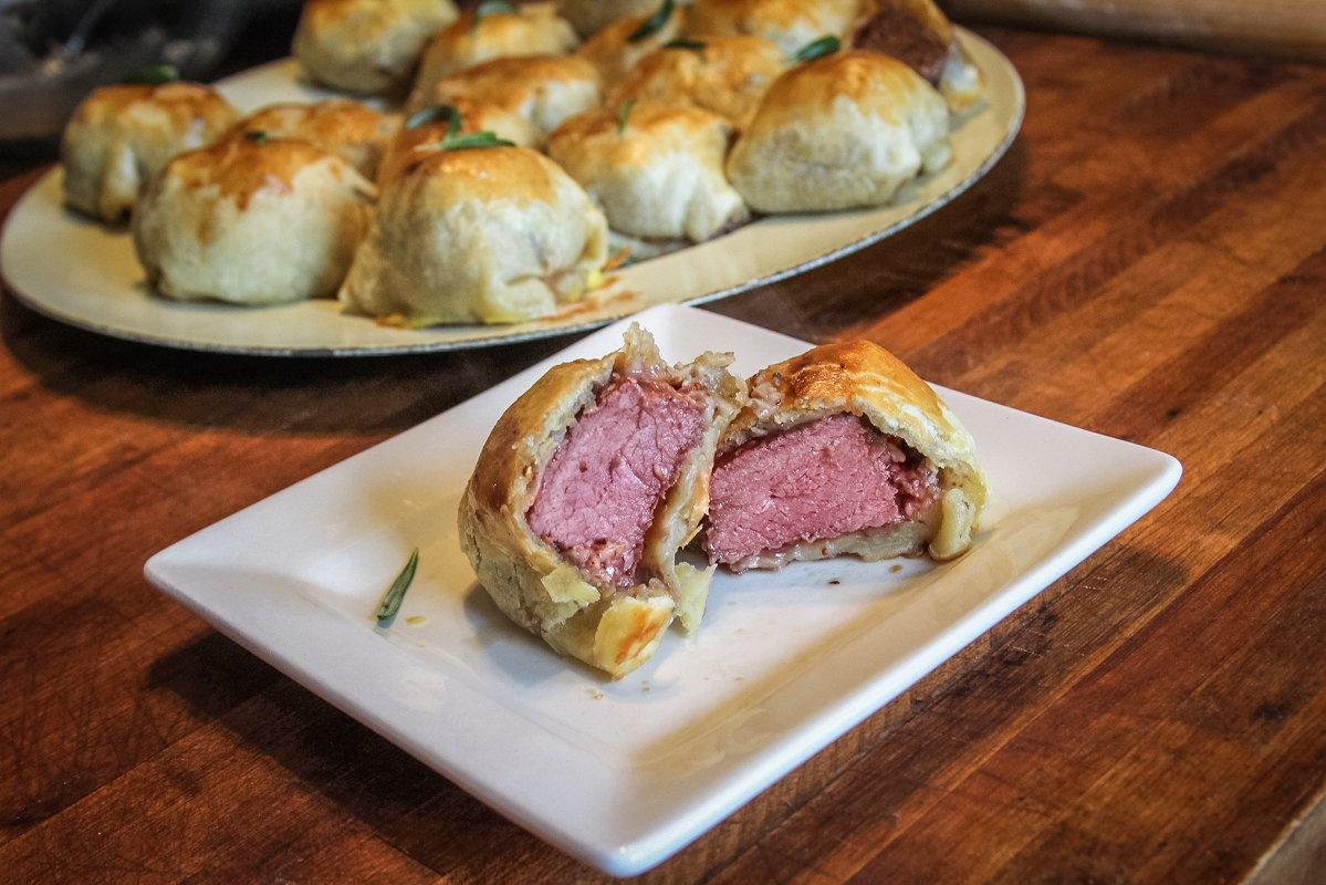 Don't overcook the venison while browning so that the center stays a nice medium-rare while the bites bake.