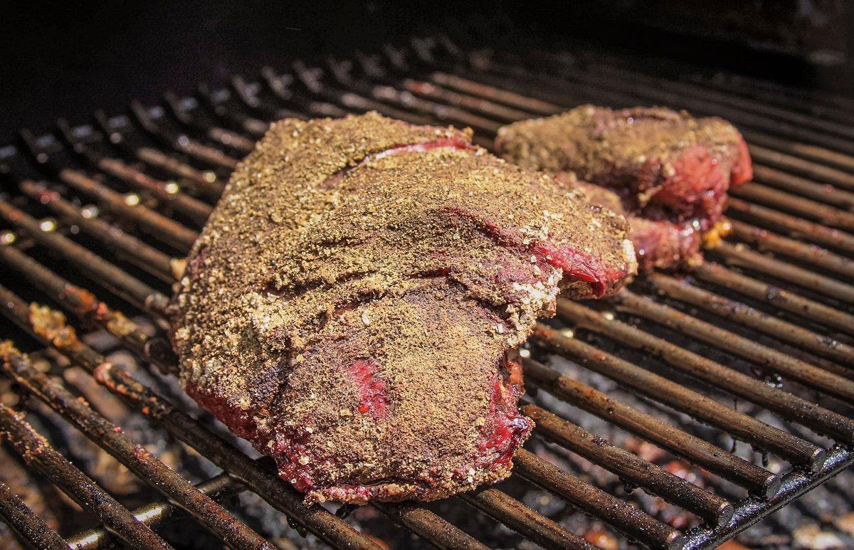 Smoke a venison roast on your Traeger Grill to a nice rare or medium rare.